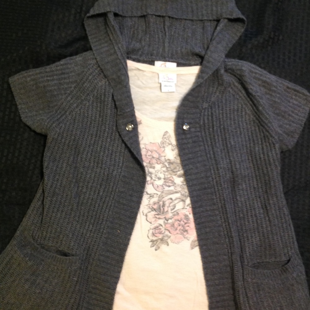 Maternity sweater and tee